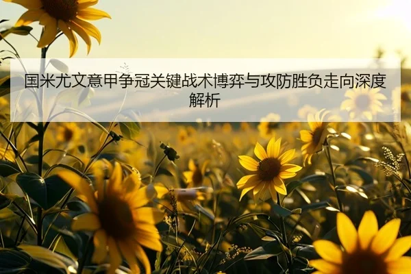 国米尤文意甲争冠关键战术博弈与攻防胜负走向深度解析